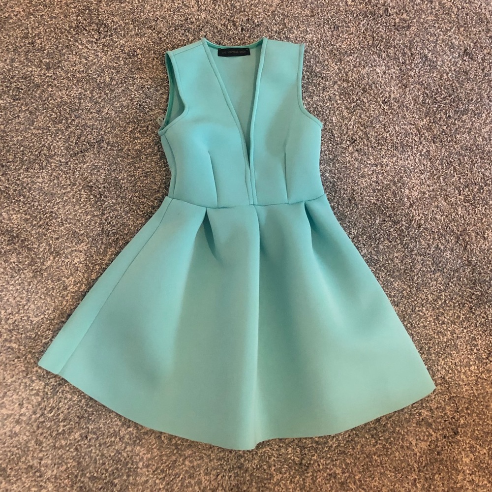 The Vintage Shop light blue dress, size small.